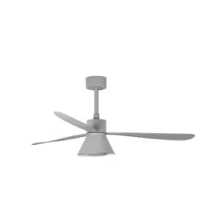 Image of Amelia Large Cone LED Grey Ceiling Fan, 6 Speed