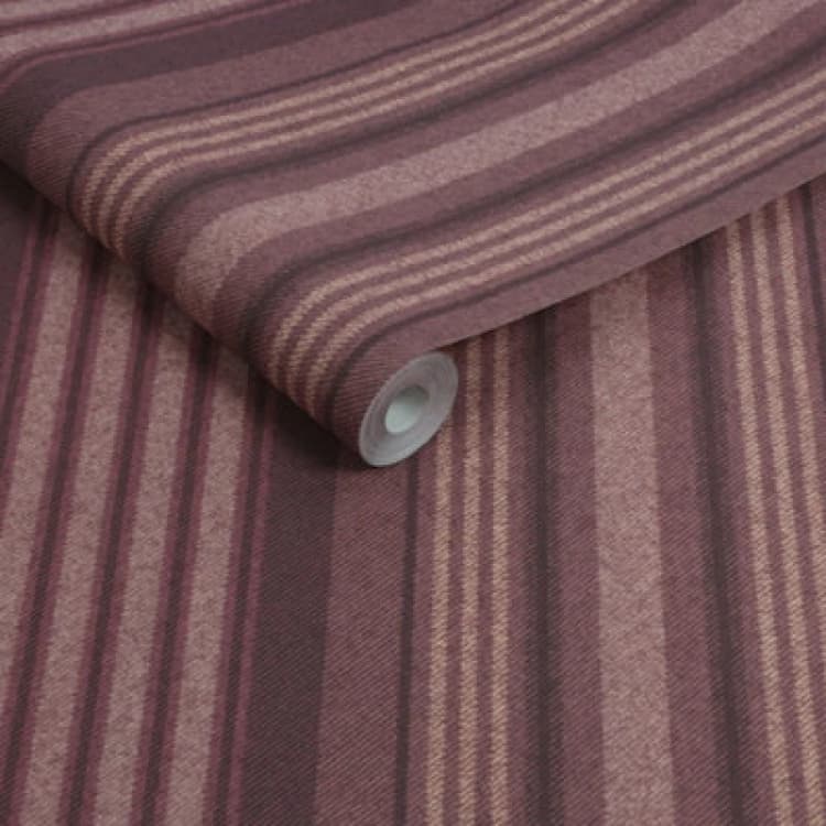 Image of Superfresco Easy Loom Stripe Thistle Wallpaper