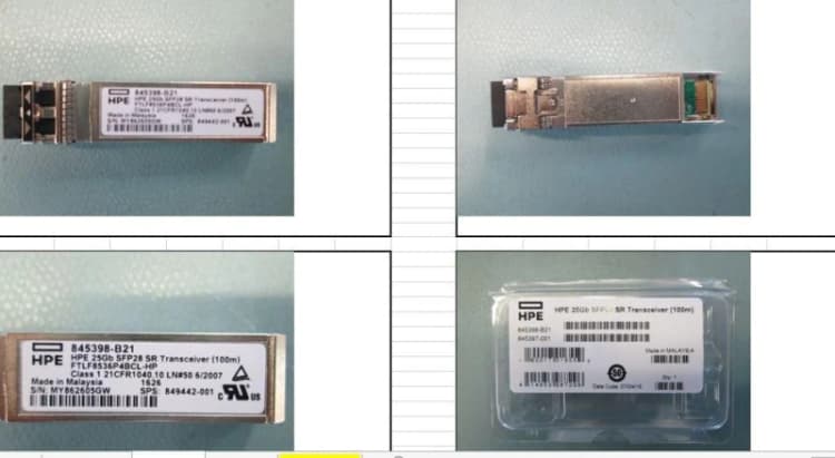 Image of HPE *Non Cancellable/Non Returnable (NCNR)* TRANSCEIVER 25GB SFP28 SR