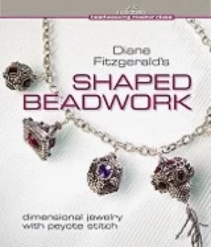 Image of diane fitzgeralds shaped beadwork dimensional jewelry with peyote stitch