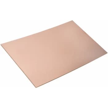 Image of R-tech - 341026 Copper Clad Single Sided FR2 Epoxy Paper 100 x 160mm