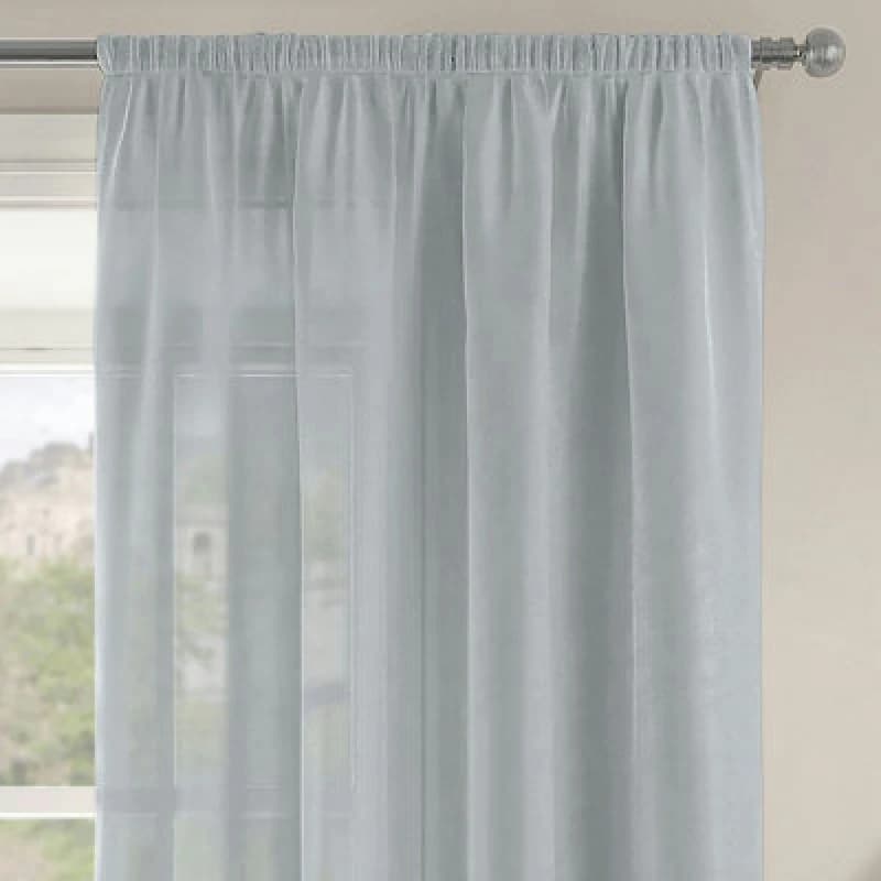 Image of Velosso Riva Slot Top Voile Panel - Silver
