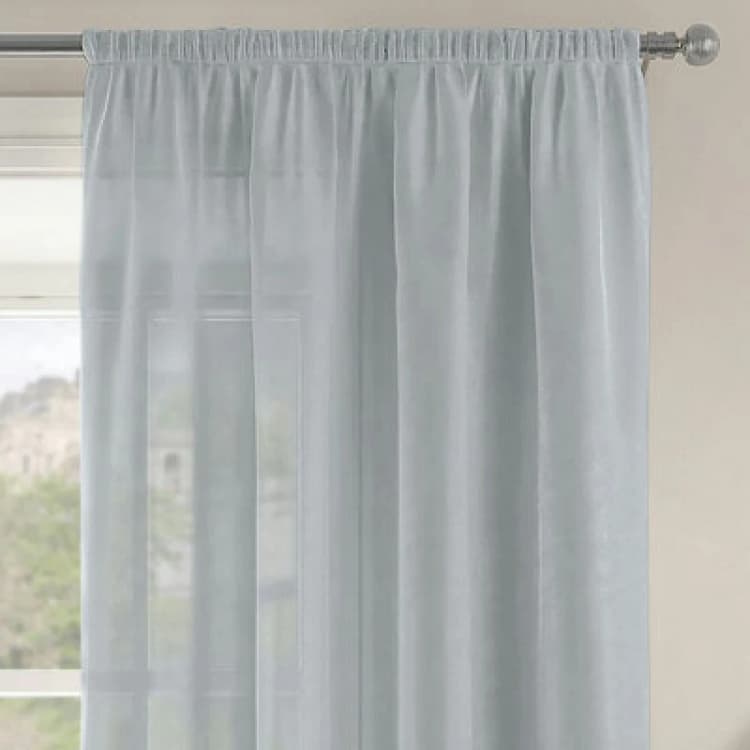 Image of Velosso Riva Slot Top Voile Panel - Silver