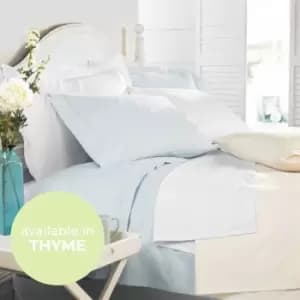 Image of 400 Count Egyptian Cotton Flat Sheet - Size: Double - Green