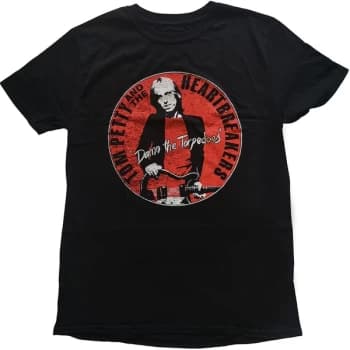 Image of Tom Petty & The Heartbreakers - Damn The Torpedoes Unisex Large T-Shirt - Black