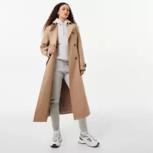 Image of Jack Wills Long Meryl Trench Coat - Beige