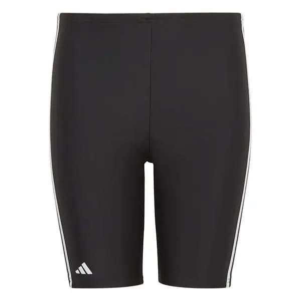 Image of adidas Boys Fitness 3-Stripes Swim Jammer - Black 7 - 8 Years