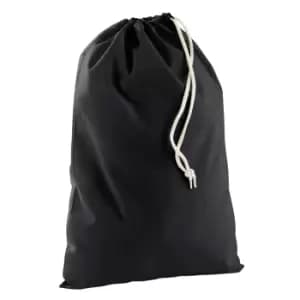 Image of Westford Mill Cotton Recycled Stuff Bag (L) (Black)