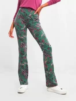 Image of Joe Browns Sloe Joes Floral Flares - Green, Size 12, Women