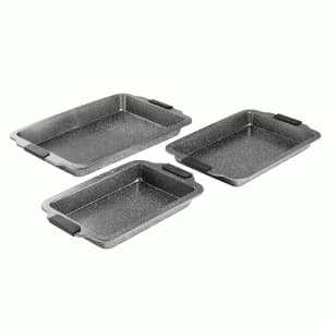 Image of Tower 3 Piece Cerastone Roasting Tray Set - Graphite