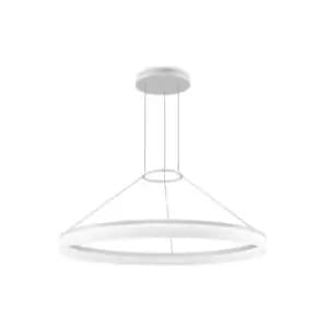 Image of Leds-C4 GROK - Integrated LED 1 Light Dimmable Large Ceiling Pendant White