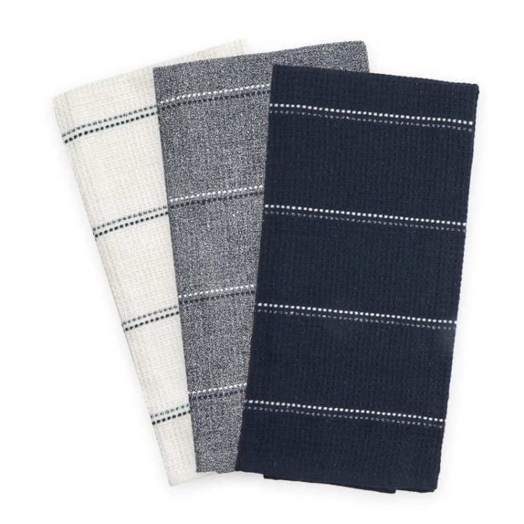 Image of Emma Barclay Emma Barclay Utopia 3 Pack Kitchen Tea Towel Set - Blue Tea Towel Unisex