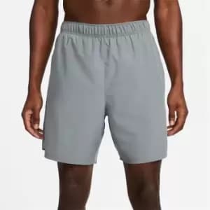 Image of Nike Challenger Mens 2-in-1 Running Shorts - Grey