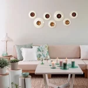 Image of Aurora 3 Multicolor Decorative Metal Wall Accessory
