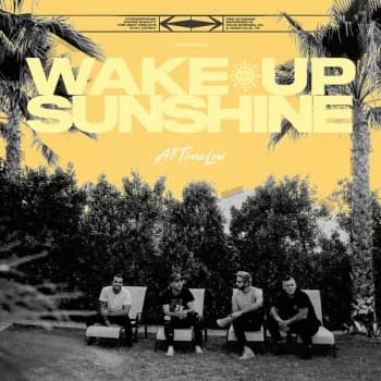 Image of All Time Low - Wake Up Sunshine Yellow & White Splatter Vinyl
