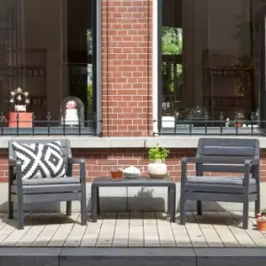 Image of Delano 2 Seater Balcony Set Graphite (Grey)