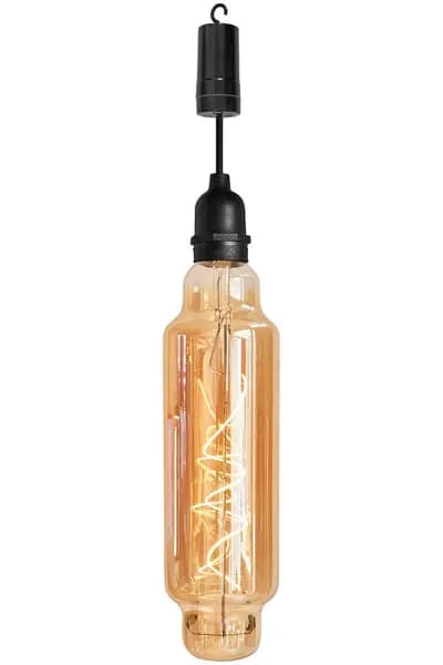 Image of Netagon Lighting Tube Battery Powered Pendulum Hanging Light with 24 hour Timer Black