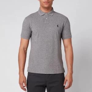 Image of Polo Ralph Lauren Mens Slim Fit Polo Shirt - Canterbury Heather - M - Grey