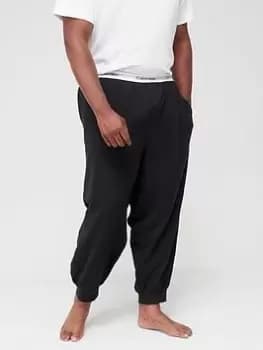 Image of Calvin Klein Mens Modern Cotton Stretch Lounge Plus Pants - Black, Size 4XL, Men