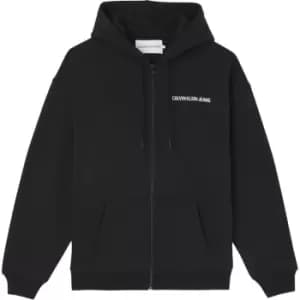 Image of Calvin Klein Jeans Back Institutional Hoodie - Black