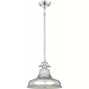 Image of Loops - 1 Bulb Ceiling Pendant Light Fitting Imperial Silver LED E27 100W Bulb