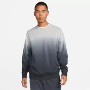 Image of Nike Club+ Tie Ombre Dye Sweater Mens - Grey