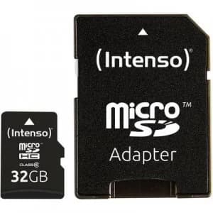 Image of Intenso High Performance microSDHC card 32GB Class 10 incl. SD adapter