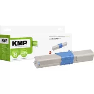 Image of KMP Toner cartridge replaced OKI 44469724 Compatible Cyan 5000 Sides O-T49CX
