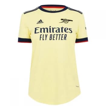 Image of adidas Arsenal Away Shirt 2021 2022 Ladies - Yellow