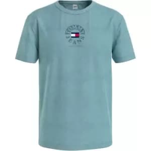 Image of Tommy Jeans Timeless Circle T Shirt - Blue