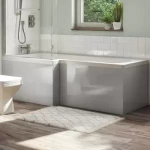 Image of Ashford L Shape Bath Front Panel - Grey Gloss