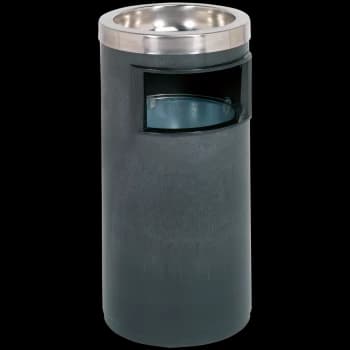 Image of Sealey Metal Litter Bin and Integrated Ashtray