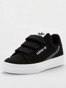Image of adidas Originals CONTINENTAL VULC CF Childrens Trainer - Black, Size 11