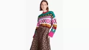 Image of Spade Flower Intarsia Sweater