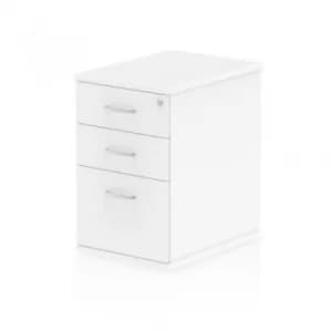 Image of Trexus Desk High 3 Drawer 600D Pedestal 425x600x730mm White Ref