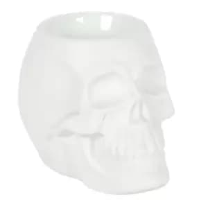 Image of White Skull Oil Burner