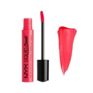 Image of NYX Professional Makeup Liquid Suede Metallic Matte Lipstick Life is a beach