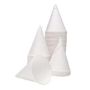 Image of 4oz Water Drinking Cone Cup White Pack of 5000 ACPACC04