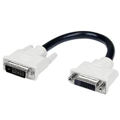 Image of StarTech DVI-D Dual Link (M) to DVI-D Dual Link (M) 0.2m Black Retail Packaged Display Cable