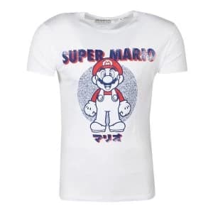 Image of Nintendo - Anatomy Mario Unisex Large T-Shirt - White