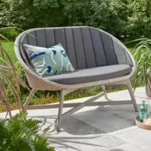Image of Norfolk Leisure Chedworth Curved Bench - Grey