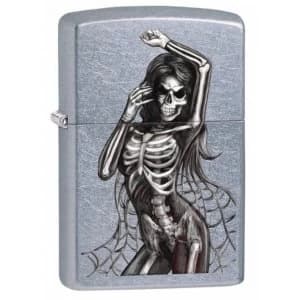 Image of Zippo Skeleton Classic Street Chrome