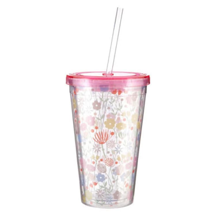 Image of Premier Housewares Durable Casey 450Ml Drinks Cup, Versatile Plastic Water Cup, Portable Safe Plastic Water Drinking Cup Pink