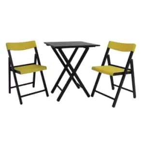 Image of Other Tramontina Dark and Yellow 3 Piece Bistro Set
