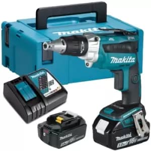 Image of Makita - DFS250RTJ 18v Brushless Drywall Screwdriver - 2 x 5.0ah Batteries Makpac