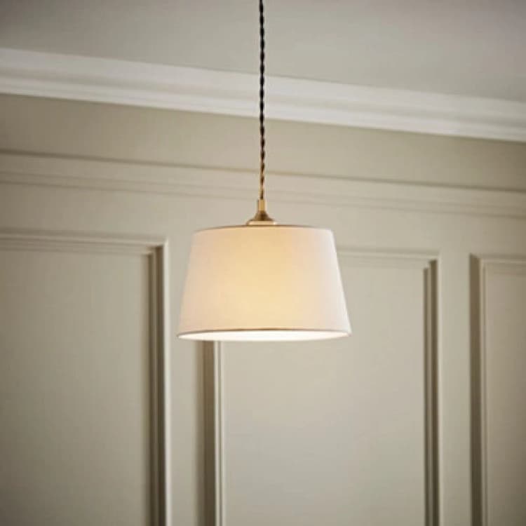 Image of ValueLights ValueLights Aspen White Tapered Easy Fit Pendant Lamp Shade Size: Small White Small Unisex 5016529274148