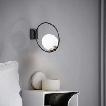 Image of Dolunay - 3911 Black White Wall Lamp