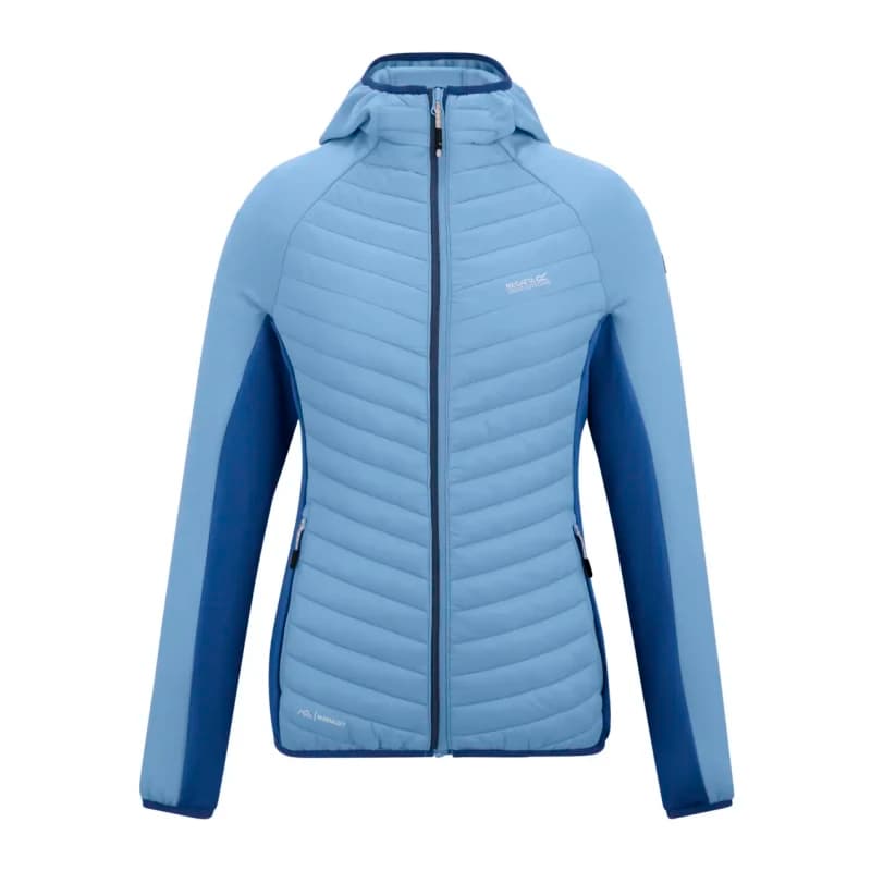 Image of Regatta Womens Andreson Stretch Water-Repellent Hybrid Quilted Jacket in Baby Blue Size: 16 Baby Blue Female 16