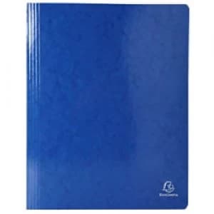 Image of Exacompta Flat Bar Folder 380807B Dark Blue Glossy Coated Card Pack of 25