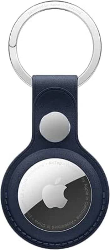 Image of Apple AirTag FineWoven Key Ring - Deep Blue MA7H4ZM/A